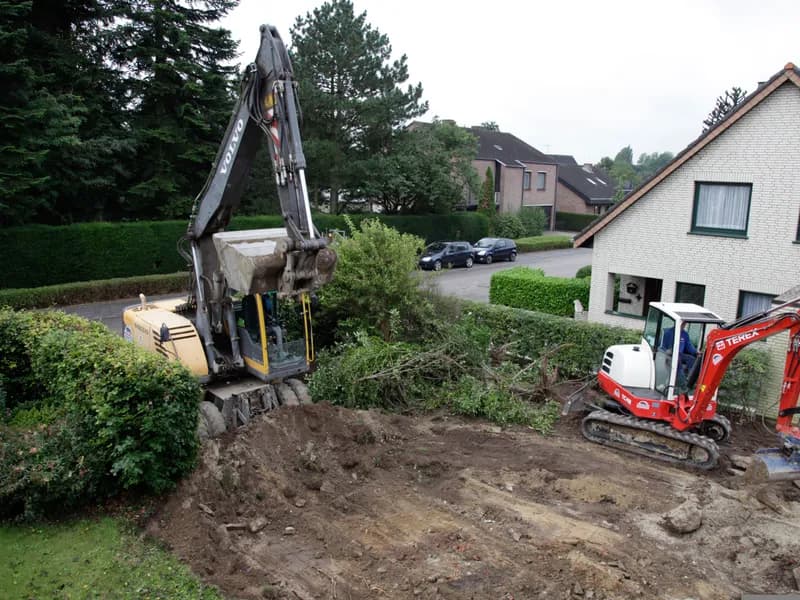 Residential excavation project in Omaha